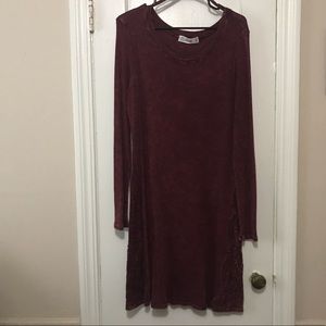 Thermal knit dress